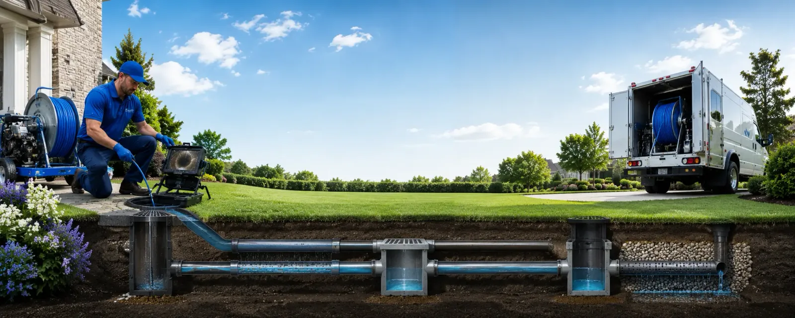 Outdoor drain cleaning information for Falun, KS